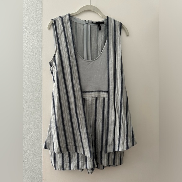 Bcbgmaxazaria Lexxi Striped Romper - Picture 2 of 9